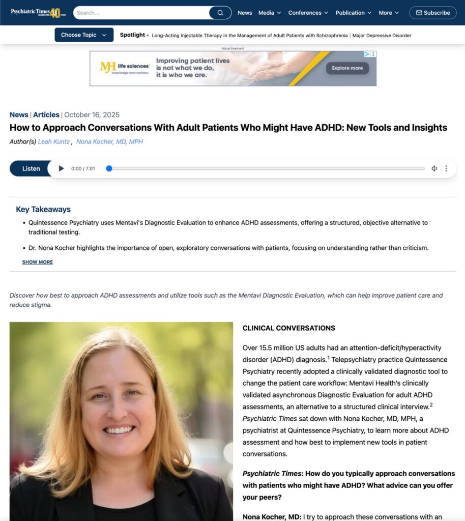 article how to approach conversations with adult patients who might have adhd new tools and insights